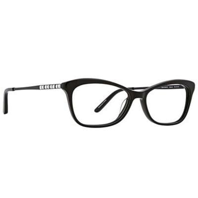Badgley Mischka BM ARIANNE BLCK Black Womens Arianne Rectangular Eyeglasses Frame, 781096555734