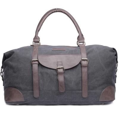 Canvy  Unisex Travel Holdall Handbag With PU Leather Decoration, PJMGB8046