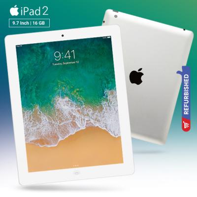 Apple iPad 2 Wifi  9.7 Inch Tablet, iOS 4, 512MB RAM, 16GB Storage, Dual Camera - Silver Refurbished