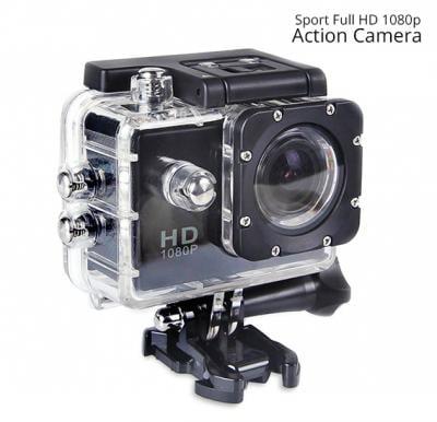 Sport Full HD 1080p Action Camera 30 Meters WaterProof 2 Inch Screen, 120 Degree Wide Angle