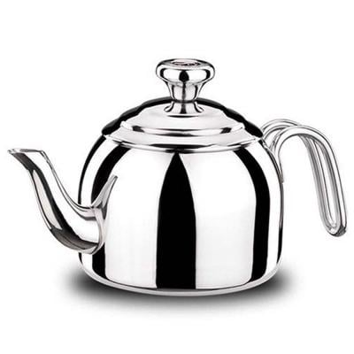 Korkmaz  A050 Droppa Tea Pot 0.9ltrs Silver