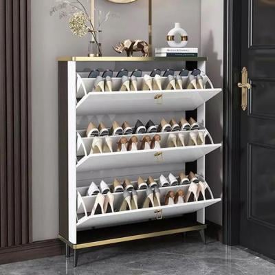 Italian Style Luxury Ultra Thin Shoe Cabinet