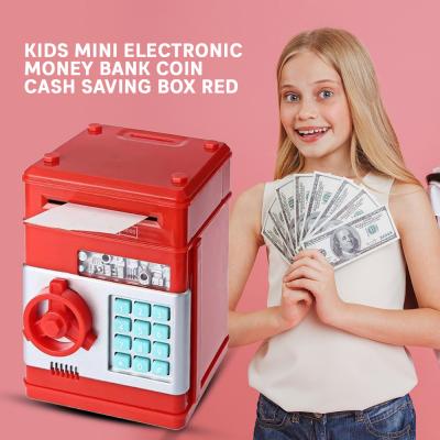 Kids Mini Electronic Money Bank Coin Cash Saving Box Red