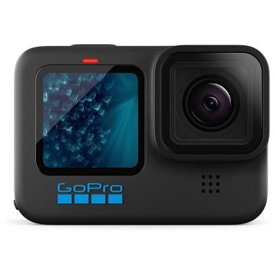 GoPro HERO11 Waterproof Action Camera with 5 3K60 Ultra HD Video 27MP Photos 1 1 9 Image Sensor CHDHX-111-RW Black