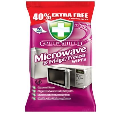 Green Shield Microwave and Fridge Freezer Wipes 70s