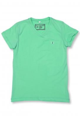 Lamberto Rico Boys V Neck T shirt, Green