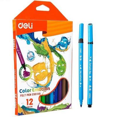 Deli Felt Pen Asstorted Box, EC10100