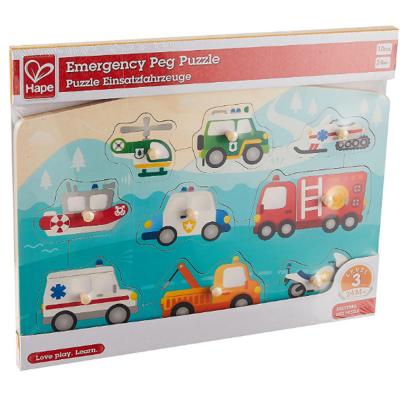Hape E1406 Emergency Peg Puzzle Multicolor