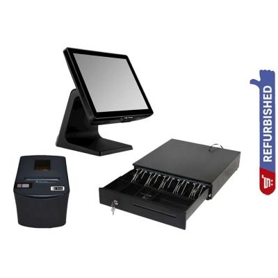 All in One POS Set Celeron, 2 GB RAM 64 GB SSD and Cash Drawer and Thermal Printer Refurbished