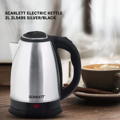 Scarlett Electric Kettle 2L 2L5495 Silver/Black