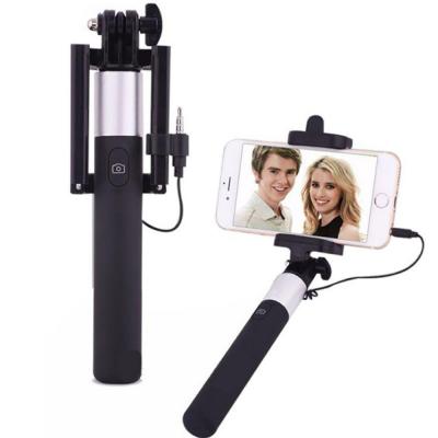 Foldable Wired Multi Color Pocket Selfie Stick For All Smart Phones