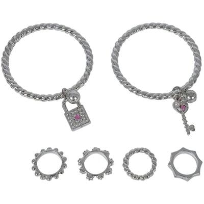 Simba 105560006 SLG Ring and Bangle Set 2 Assorted Silver