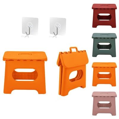 Plastic Folding Stool with Handle for kitchen Garden Bathroom