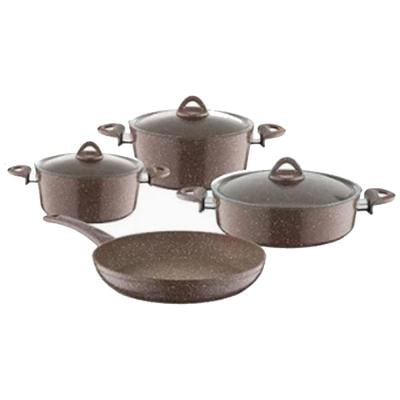 Hascevher Cookware Rosy Cooking Pot Set Of 7 Pc Including Lids