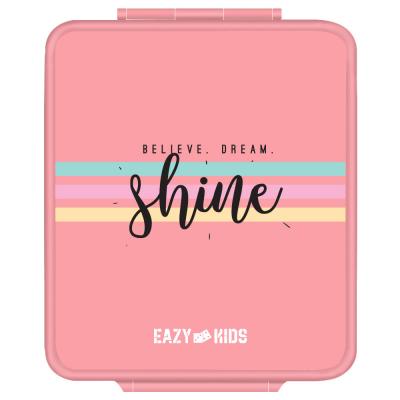 Eazy Kids EZ_JBBELB_SHPI Jumbo Bento Lunch Box With Insulated Jar, Pink