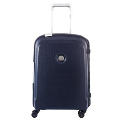 Delsey 384182102 Belfort Plus 76cm Hardcase 4 Double Wheel Check In Luggage Trolley Blue