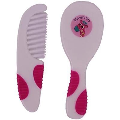 Baby Plus BP6579 Baby Soft Grip Brush and Comb
