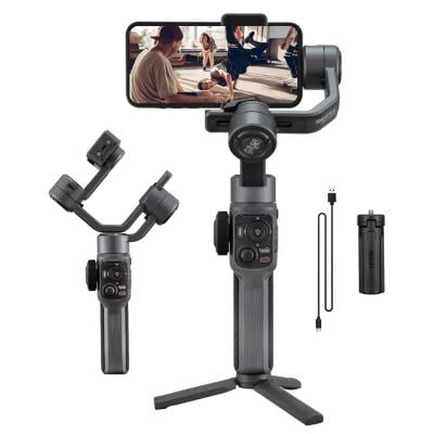 Zhiyun Smooth 5 Gimbal Stabilizer for Smartphone, Handheld 3-Axis Phone Gimbal, Portable Stabilizer for Vlogging, YouTube, Tiktok, Live Video Compatible with iPhone and Android