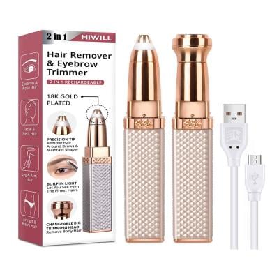 Blawless 2in1 Facial and Eyebrow Hair Remover Rose Gold