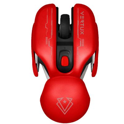 Vertux Glider  Wireless Rechargable Gaming Mouse, Maroon