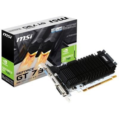 MSI N730K-2GD3H/LPV1 GeForce GT 730 Kepler DDR3 2GB OC Low Profile DirectX 12 Graphics Card