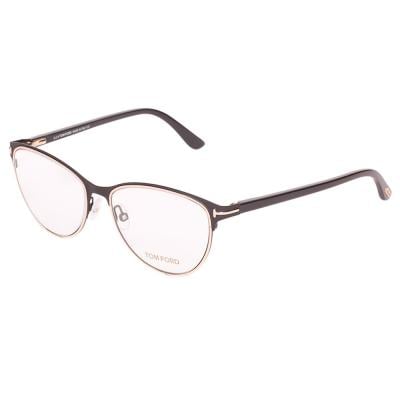 Tom Ford TF5420 Cat-eye Black & Gold Eyeglasses for Women, Size 52