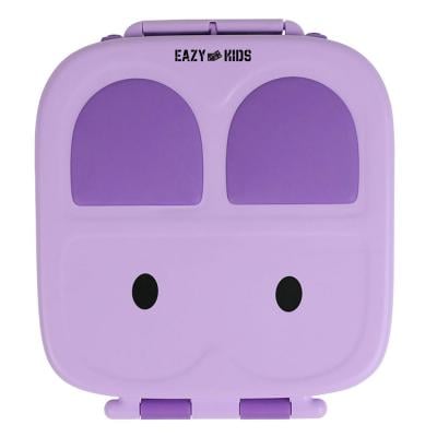 Eazy Kids EZ_LBRBEY_PU Bento Lunch Box With Handle, Purple