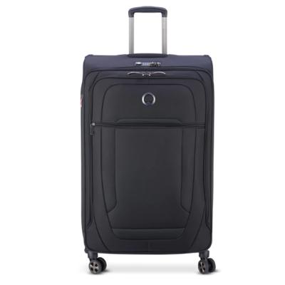 Delsey Helium Dlx Softcase 4 Double Wheel Expandable Check In Luggage Trolley 83cm Black