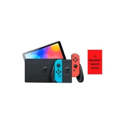 Nintendo Oled Console Starter Kit With Random Switch Game
