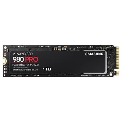 Samsung MZ-V8P1T0B 980 PRO PCIe NVMe Gen4 Internal Gaming SSD 1TB