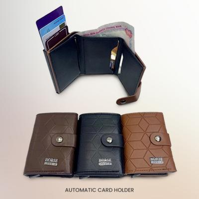 3 in 1 Horse Men Fasion Wallet Automatic Card Holder WL-1995