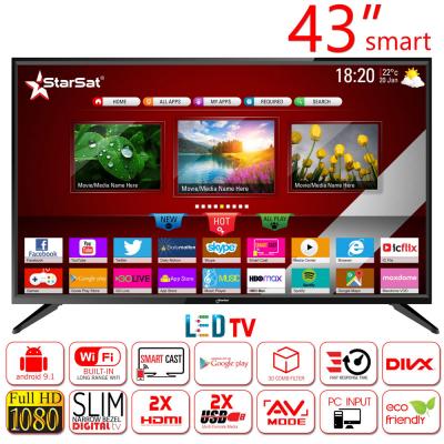 Starsat 43TSM28 43 LED Smart Television Black