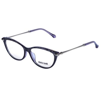 Roberto Cavalli RC5022 Oval Purple Eyeglasses for Women Crystal Lenses,  Size 53