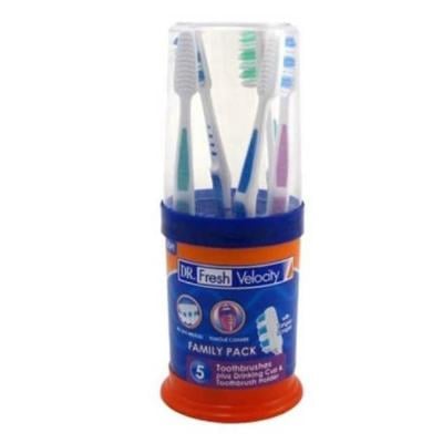 Dr Fresh DRF0060233 Dailies T Brush Family Pack 5 S Multicolour