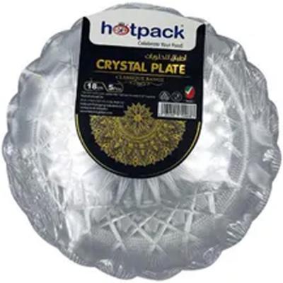 Hotpack HSMCP18 Crystal Plate 18cm, 5pcs