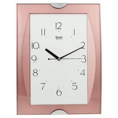 Ajanta 1047 Quartz Square Fancy Wall Clock Pink