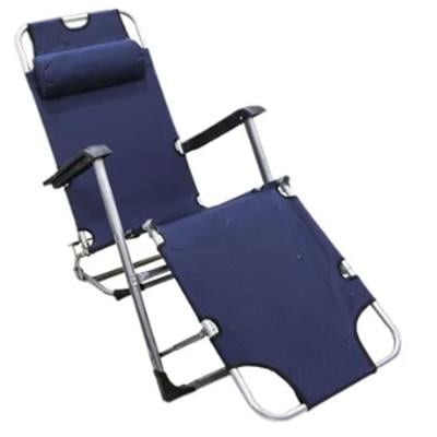 Generic Camping Chair Bed 153X60X80CM Navy Blue