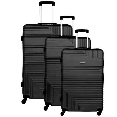 TravelWay SKAFF-3-Black Suitcase Set of 3 57 kg