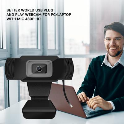 Better World USB Plug and Play Webcam for PC/Laptop with Mic 480p  HD
