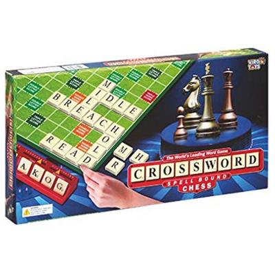Virgo Toys Crossword Spellbound and Chess Multicolor