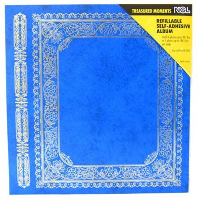NCL YB-71210 Refillable Self-Adhesive Photo Album 30 Sheets, Blue