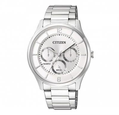 Citizen Mens Silver Dial Stainless Steel Band Watch, AG8351-86A