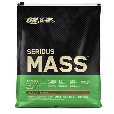 Optimum Nutrition Serious Mass Protein Powder 12LBS, Chocolate