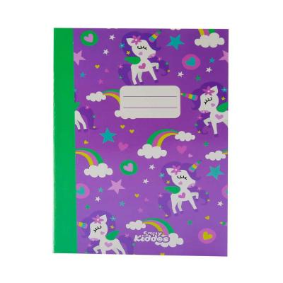 Smily A5 Lined Exercise   Notebook, Purple