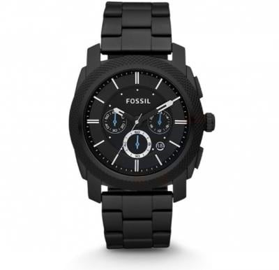 Fossil Black Machine Chronograph Stainless Steel Watch - FS4552