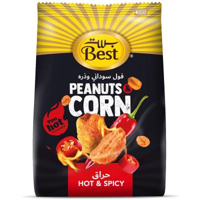 Best Hot and Spicy Peanuts and Corn Bag, 150gm