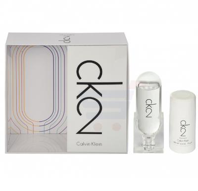 Buy Calvin Klein CK2 Gift Set EDT 100ml with Deodorant 75ml For Women Online | oman.ourshopee.com | OE3102