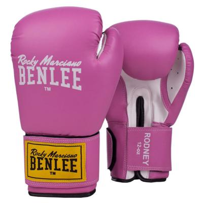 Benlee Artificial Leather Boxing Gloves 12ozrodney Pink