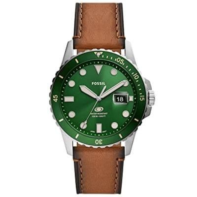 Fossil FS5946 Analog Mens Watch Dial Green