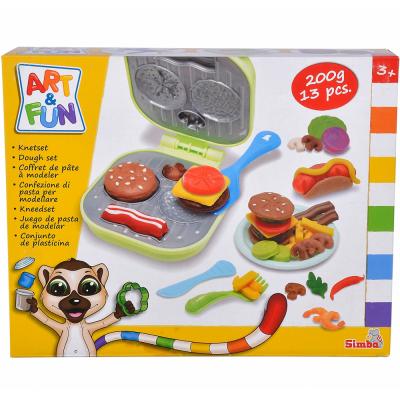 Simba 106324529 A And F Dough Set Burger Multicolor